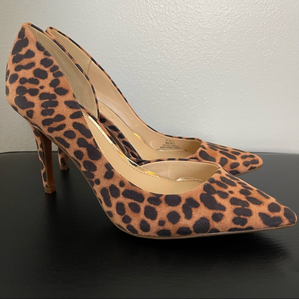 Jessica Simpson Dress Pumps Leopard Stiletto, Brand New With Box